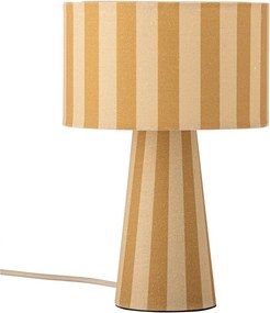 Жълта текстилна настолна лампа с текстилен абажур (височина 30 cm) Emmie – Bloomingville