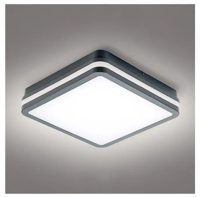 Brilagi - LED външно осветление с сензор BENE LED/24W/230V 26x26 cm IP54