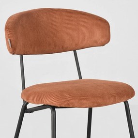 Кафяви трапезни столове в цвят коняк в комплект от 2 броя Zack - LABEL51