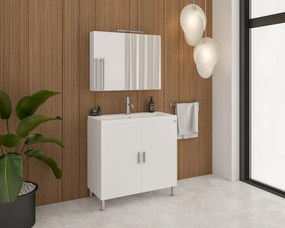 Комплект за баня Drop Roma 80-Бял