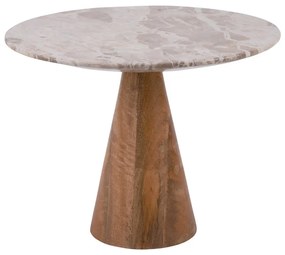 Кръгла масичка за кафе с мраморен плот ø 40 cm Force - Leitmotiv