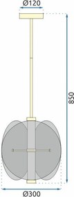 Пендел black APP1675-CP Round