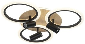 LED регулируемо таванно осветително тяло LED/70W/230V 3000-6500K черно/кафяво +