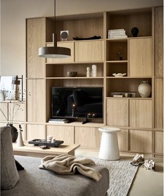 Модулна етажерка за книги с дъбов декор в естествен цвят 110x199 cm Modulair - vtwonen