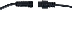 Свързващи се черни гирлянди със щепсел 6м, вкл. 10 многоцветни E27 крушки IP65 - Lubber