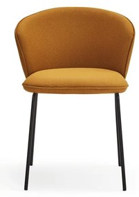 Тапицирани трапезни столове в комплект 2 бр. в цвят горчица Add – Teulat