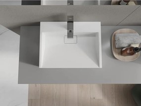 Mexen Ava плотностояща мивка от конгломерат 1/O 50 x 38 см, бяла - 23015001