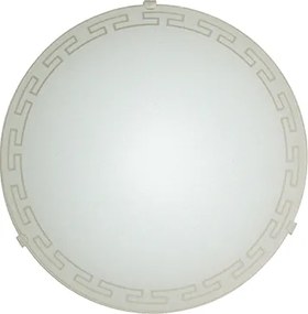 Плафониера ВАВИЛОН, ø400, бял мат, 2xE27
