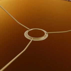 Кадифена абажура червена с дизайн на паун 40/40/40 вътрешна златна