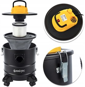 Индустриална прахосмукачка за пепел с филтър HEPA ML1800-ASH 18L