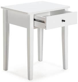 Нощно шкафче от бял бор Bart - Marckeric