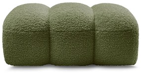 Зелена табуретка от прежда с примки от букле Hippolyte – Bobochic Paris