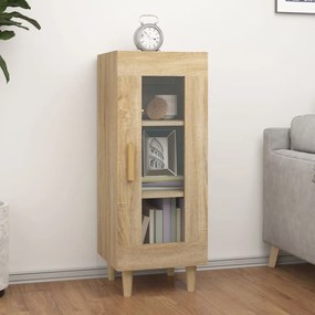 812396 vidaXL Сайдборд, дъб сонома, 34,5x34x90 см, инженерно дърво