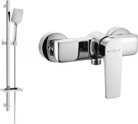 Mexen Lynx DQ62 душ батерия с душ комплект, хром - 74594DQ62-00