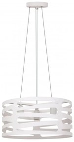 Бяло висящо осветително тяло с метален абажур Marisa – GTV