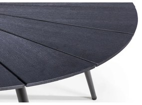 Черна градинска маса с плот от артдърво и каменен център , 190 x 115 cm Marienlist - Bonami Selection