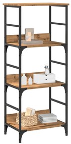 857467 vidaXL Библиотека, дъб артизан, 50x33x117,5 см, инженерно дърво