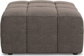 Кафява табуретка от прежда с примки от букле Aloha – Makamii