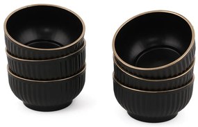 Черни чаши в комплект от 6 броя по 0,25 л - Hermia