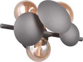 Стенна лампа в сиво-златист цвят Bubble - Trio Select