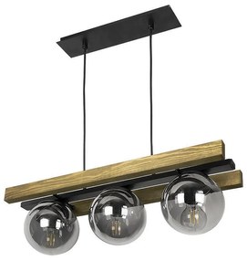 Пендел БРАВА, орех/сив, 3xE27