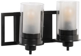 Черно-бяла стенна лампа – Ixia