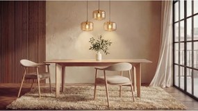 БАРИ Естествен дъб 180x90 cм (+2 вложки 45 cм) - ДЪРВЕНА ТРАПЕЗНА МАСА В ЯПОНСКИ/СКАНДИНАВСКИ СТИЛ, РАЗТЕГАТЕЛНА ДО 270 cм!