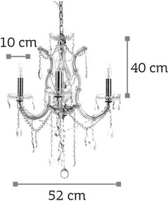 Таванна лампа InLight 5244-3 3 лампи