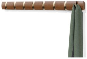 Кафява стенна закачалка от масивна топола Flip – Umbra