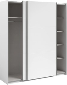 Гардероб Lynch с плъзгащи врати-Бял - Дължина: 180 см