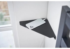 Черен ъглов метален рафт 22 cm Tower - YAMAZAKI