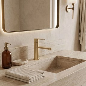 Смесител за баня Rea Arcos Brush Gold