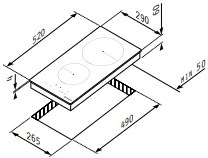 Автономен индукционен плот Pyramis PHI32230FMB