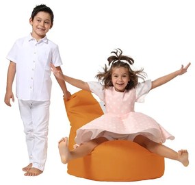 Оранжев детски чувал за сядане Baton - Floriane Garden