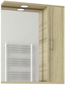 Огледало с десен шкаф Drop Ritmo 65-Oak