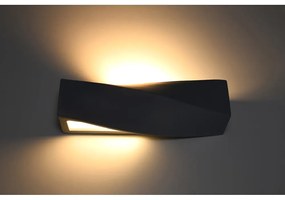 Черна керамична стенна лампа Taurus - Nice Lamps