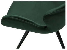 Зелен тапициран трапезен стол с подлакътници Gaia – DAN-FORM Denmark