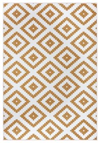 Външен килим в бял цвят и жълта охра 200x290 cm Malta – NORTHRUGS