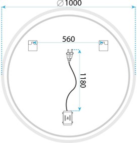 Огледало LED SOFT 100