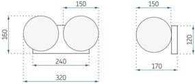 Аплик APP1010-2W Gold