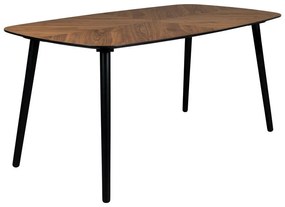 Трапезна маса с орехов плот 90x165 cm Clover - Dutchbone