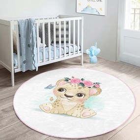 Бял детски килим ø 100 cm Comfort - Mila Home
