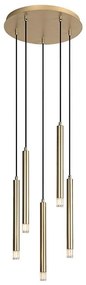 Rabalux 72361 - Пендел RAMIRA 5xG9/5W/230V златист