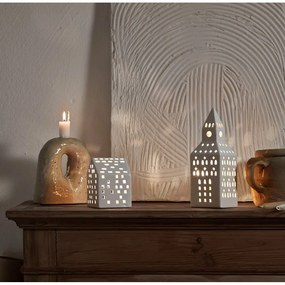 Керамичен свещник за чаена свещ Urbania Lighthouse Church Tower – Kähler Design