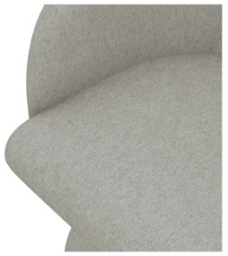 Светлосив тапициран трапезен стол Kanoa – Makamii