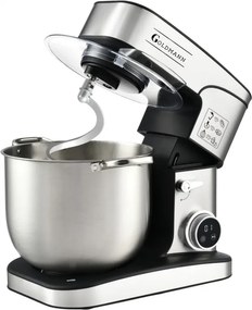 Планетарен миксер Goldmann GM-1115DP, 3500W, 16 л, 6 скорости + импулси, Таймер, Иноксова купа, LED, Инокс