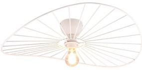 Бяла лампа за таван ø 60 cm Chapeau - Trio