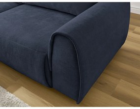 Тъмносин ъглов диван Aden – Bobochic Paris