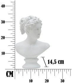 Бяла декоративна фигурка Римска жена - Mauro Ferretti