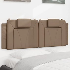 374785 vidaXL Мека табла за легло Viana, капучино, 120 см, изкуствена кожа